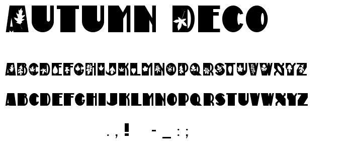 Autumn Deco font